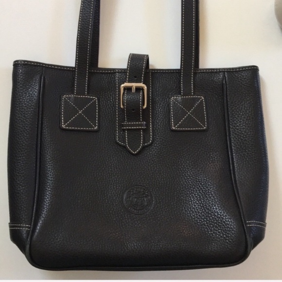 Dooney & Bourke | pebbled leather tote bag in black - Picture 7 of 8
